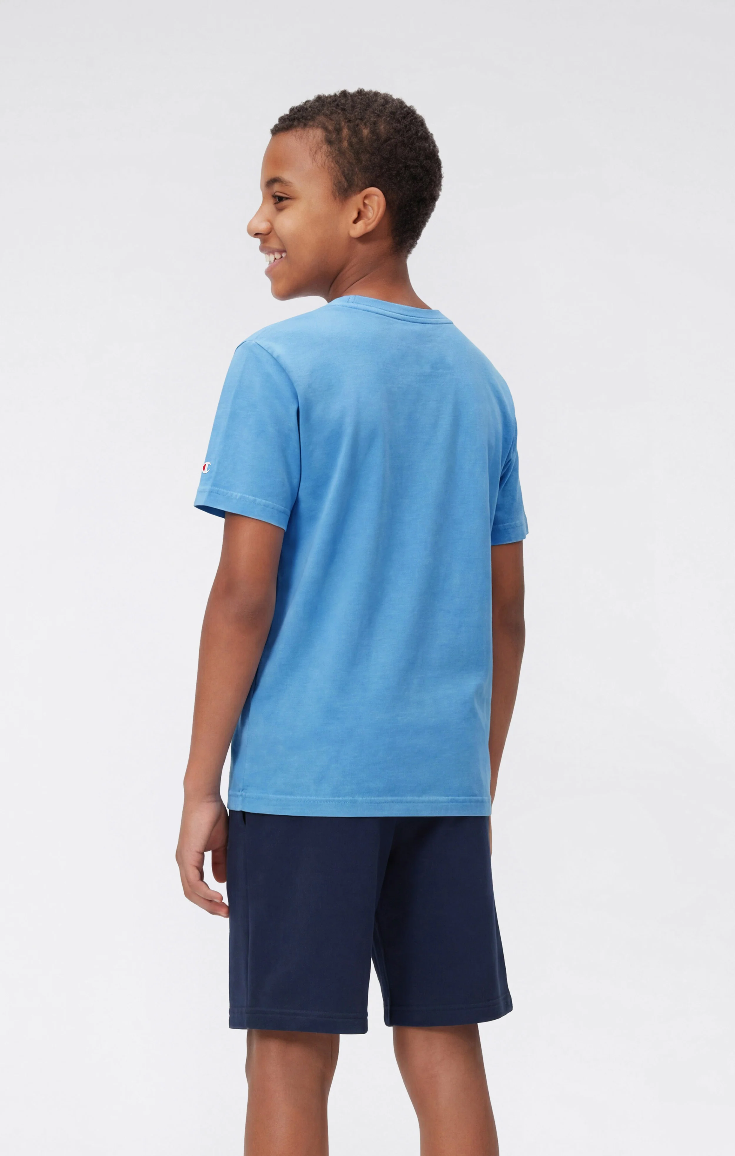 Boys’ Crewneck Small Script Logo T-Shirt Icons - Image 3