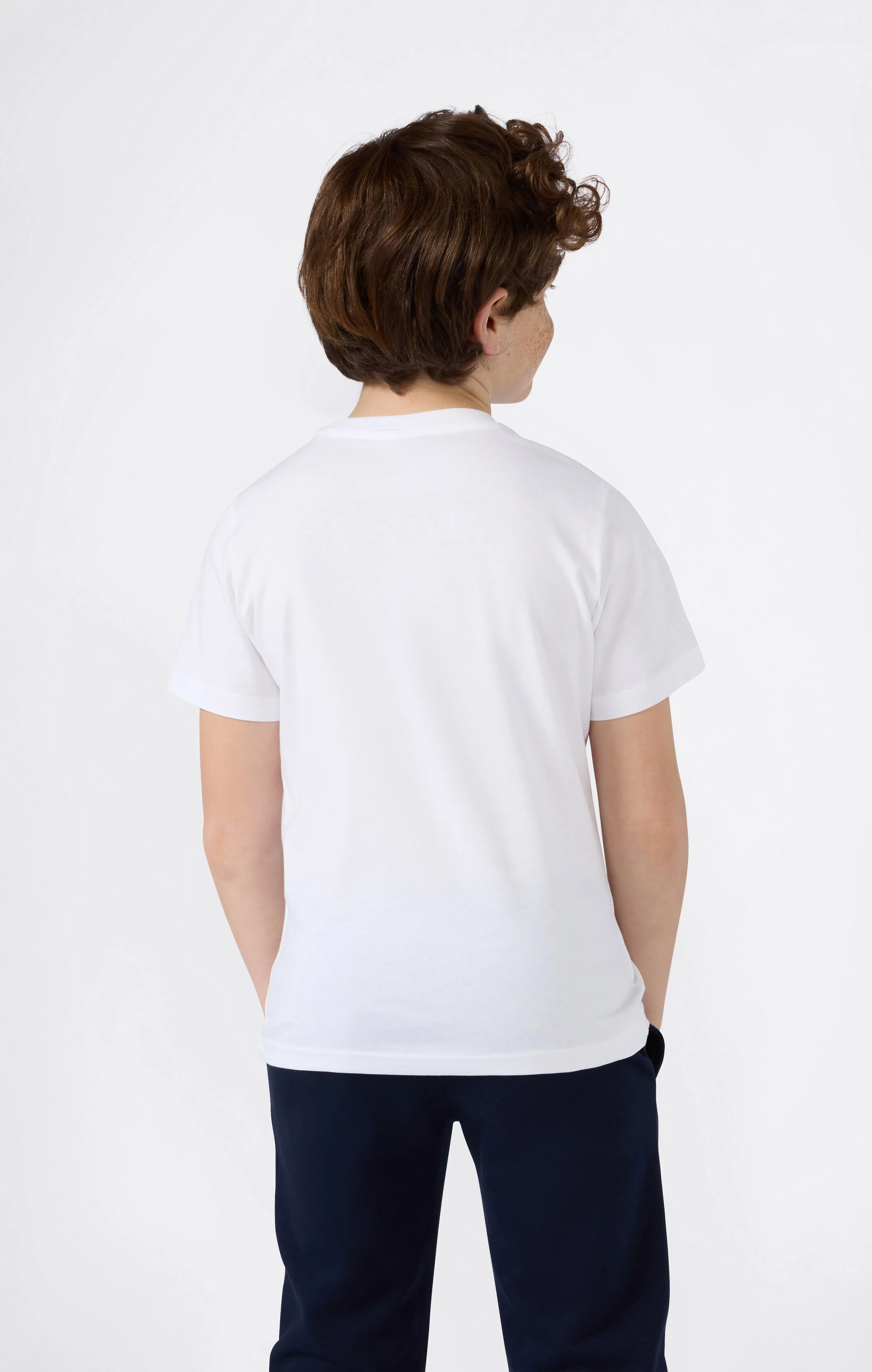 Boys’ Crewneck Small Script Logo T-Shirt Icons - Image 3