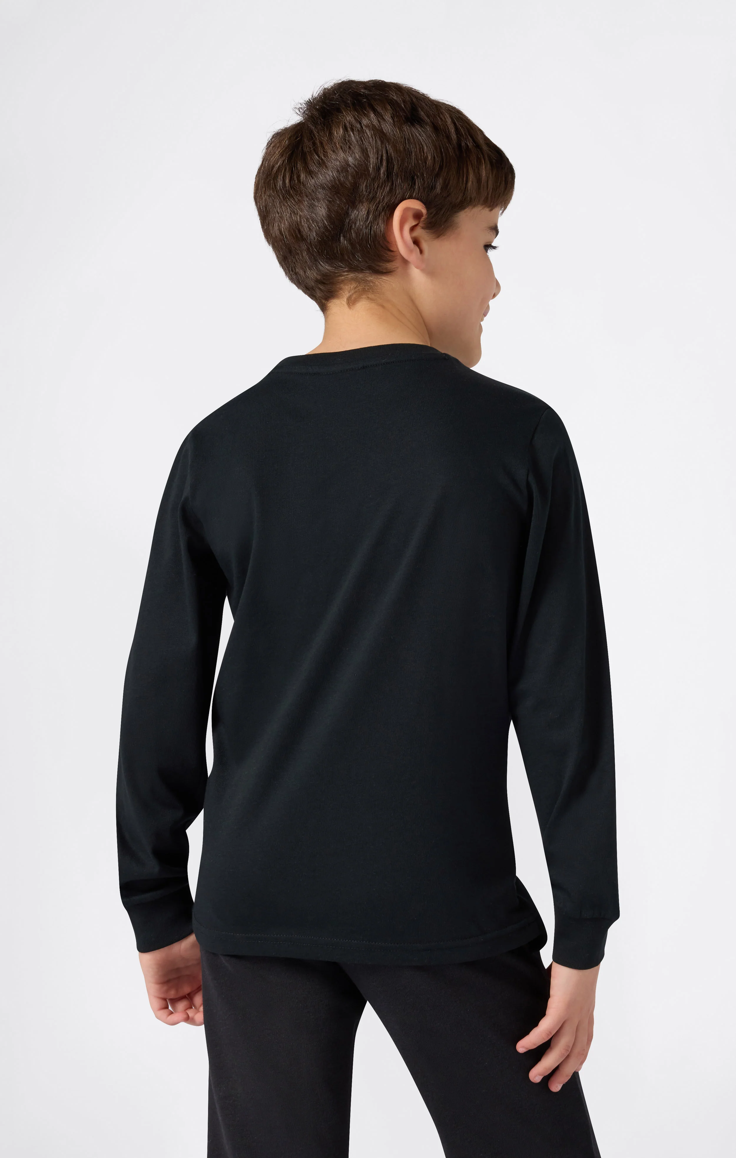 Boys' Long Sleeve T-Shirt Script Logo - Image 3