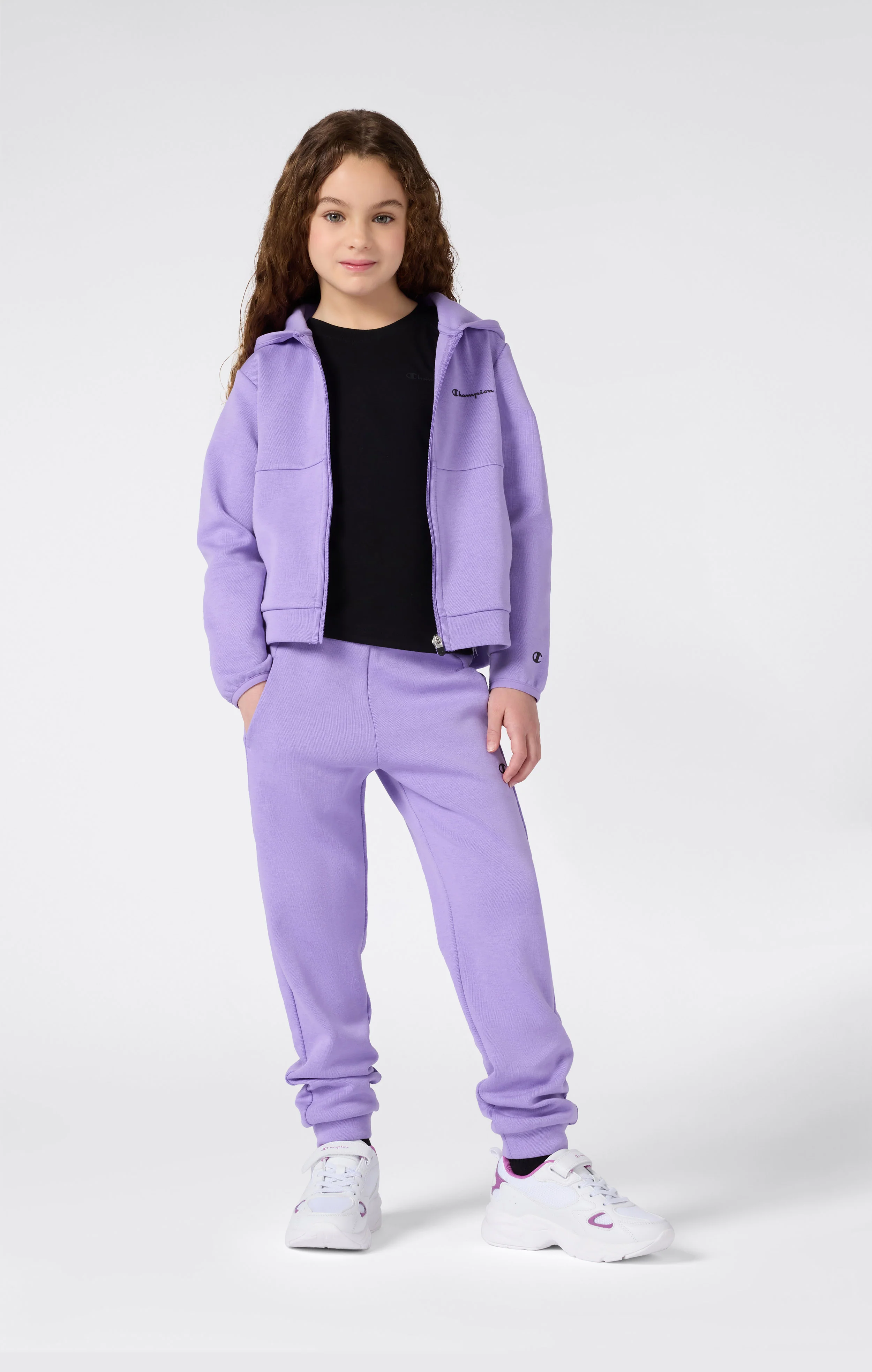 Girls' X Pro Interlock Full Zip Hoodie Sweatshirt C-Tech - Image 3