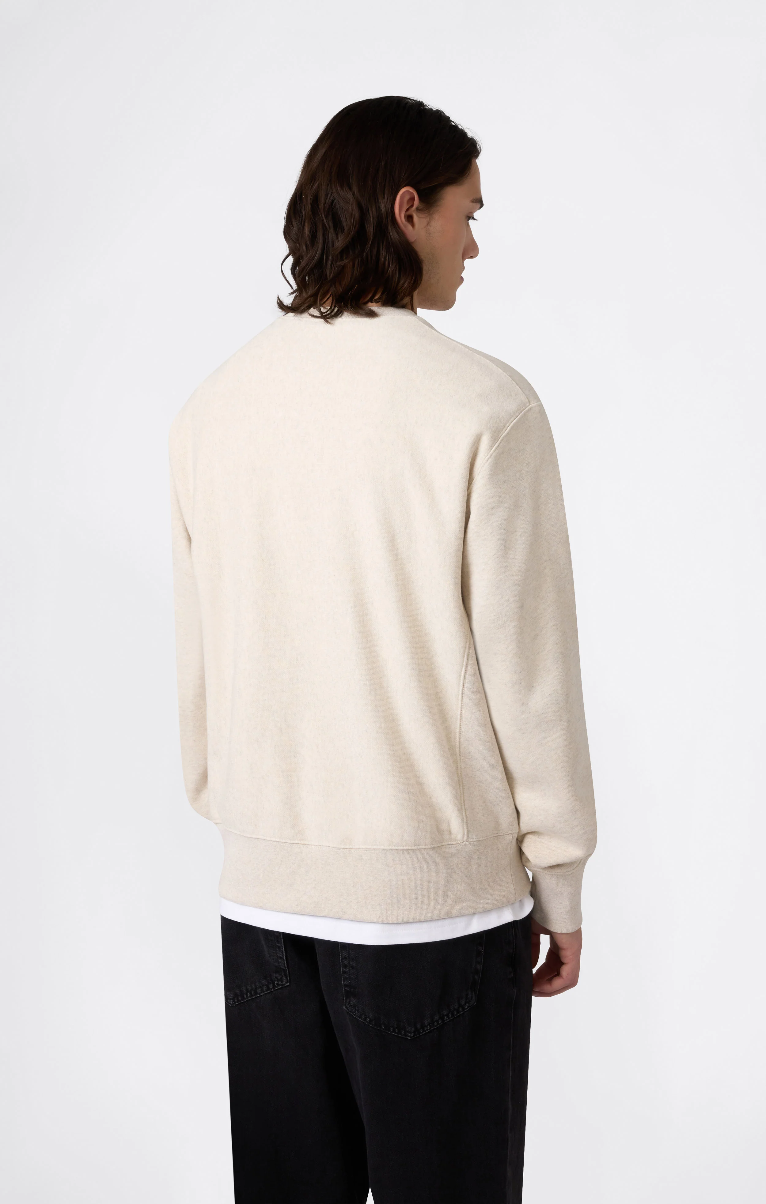 Men’s Lightweight Crewneck Sweatshirt Reverse Weave - Image 3