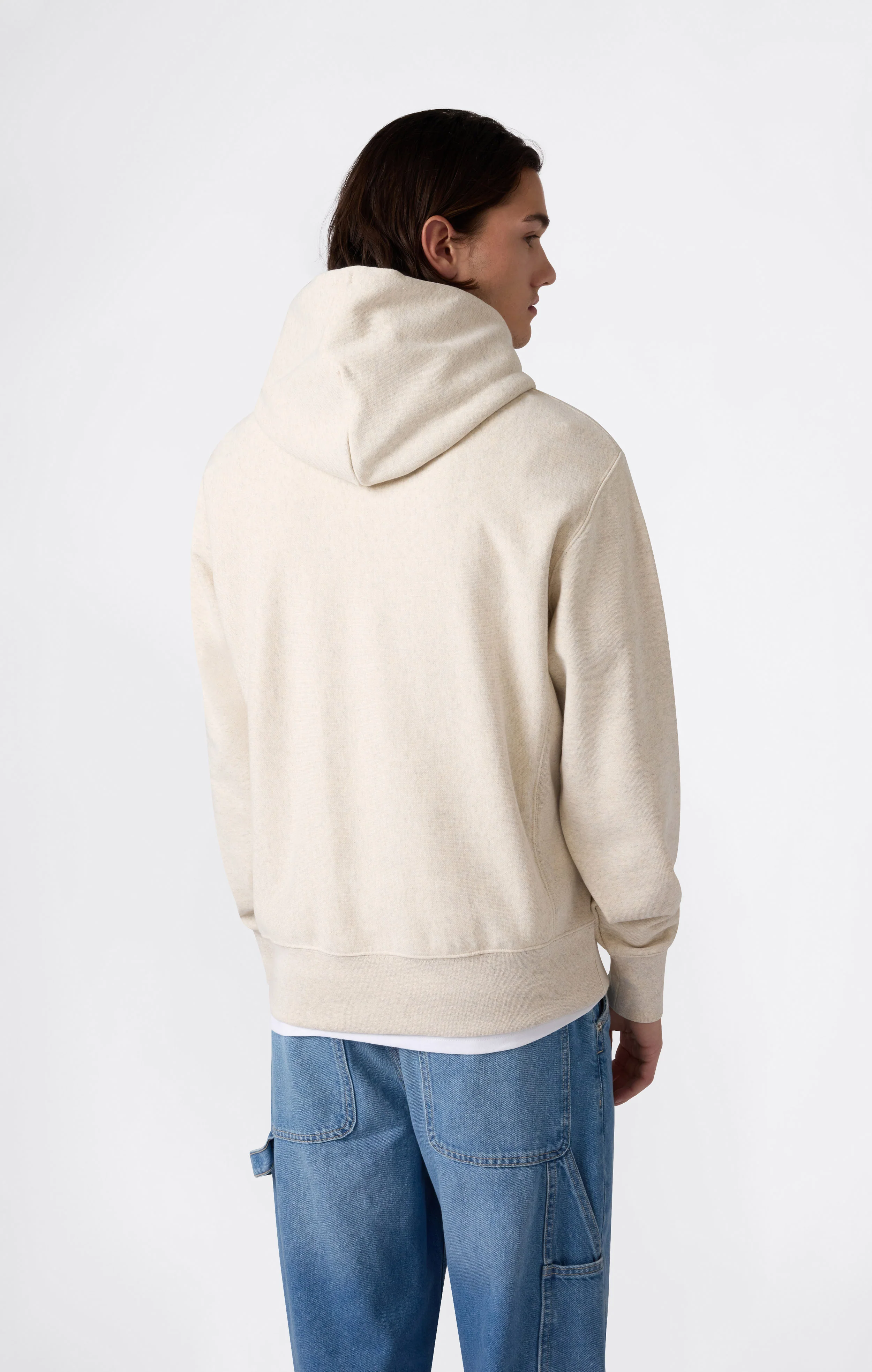 Men’s Lightweight Hooded Sweatshirt Reverse Weave - Image 3