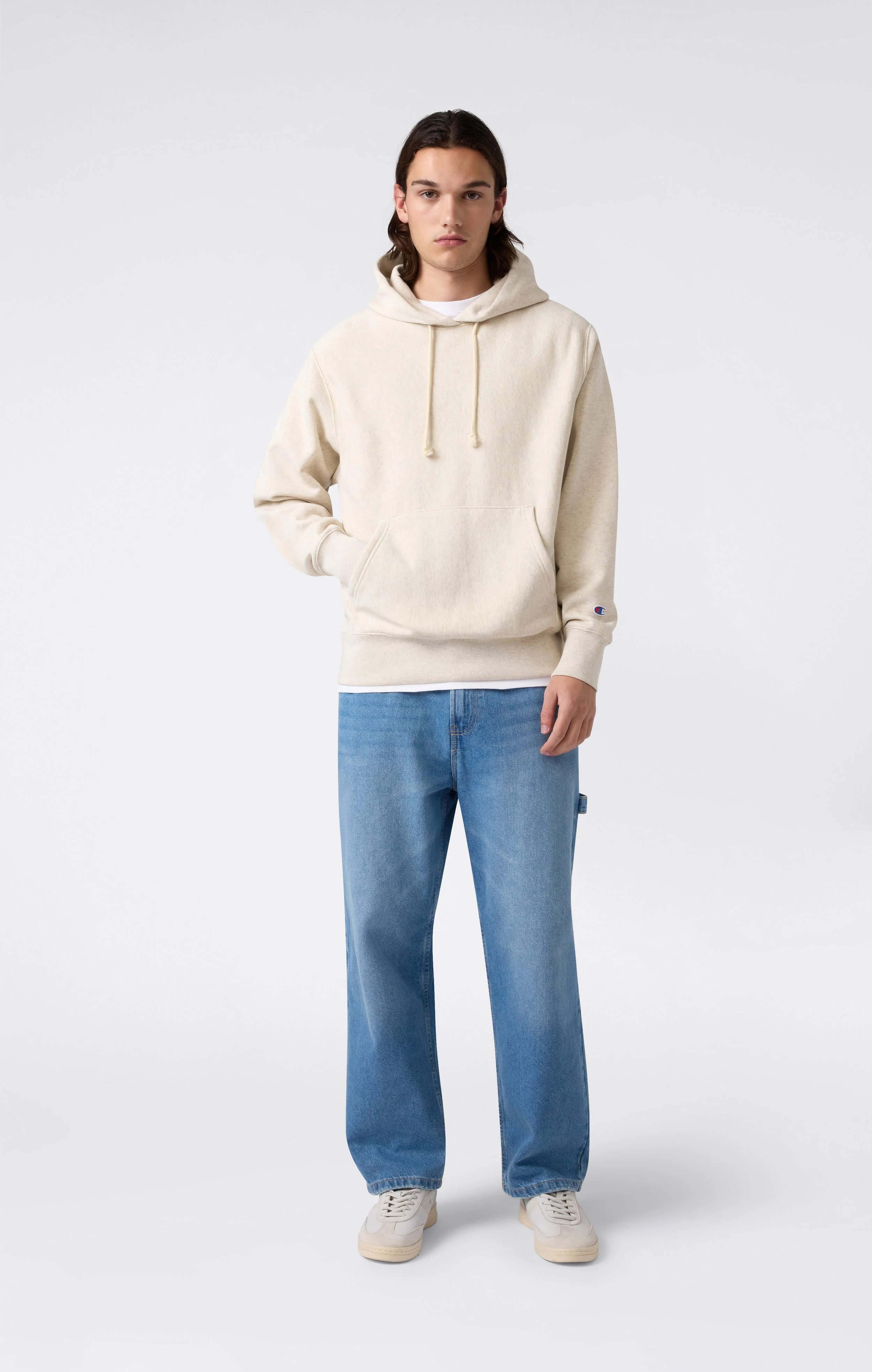 Men’s Lightweight Hooded Sweatshirt Reverse Weave - Image 4