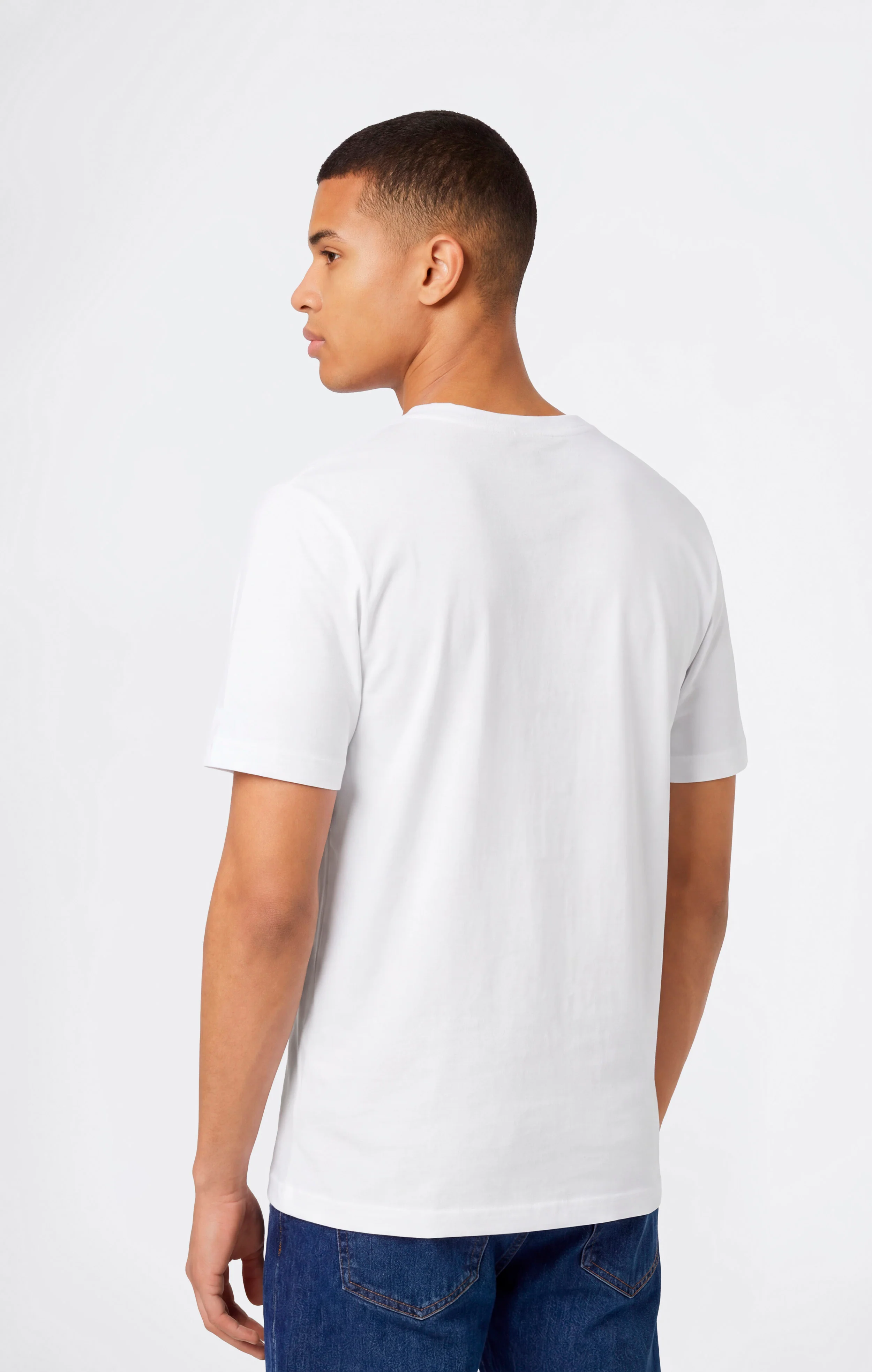 Men’s T-Shirt with Small Embroidered Logo Icons - Image 3