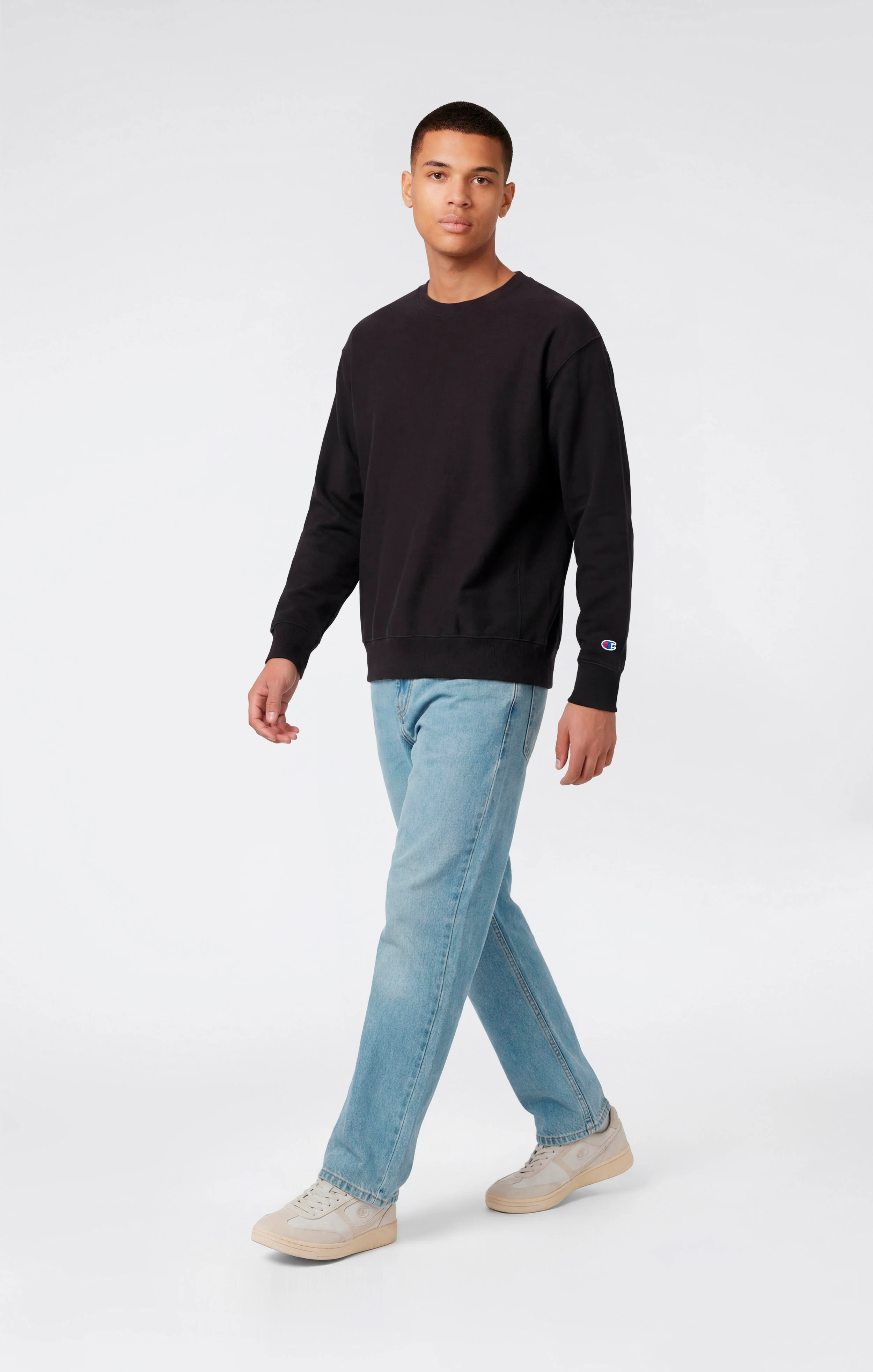 Men’s Lightweight Crewneck Sweatshirt Reverse Weave - Image 5