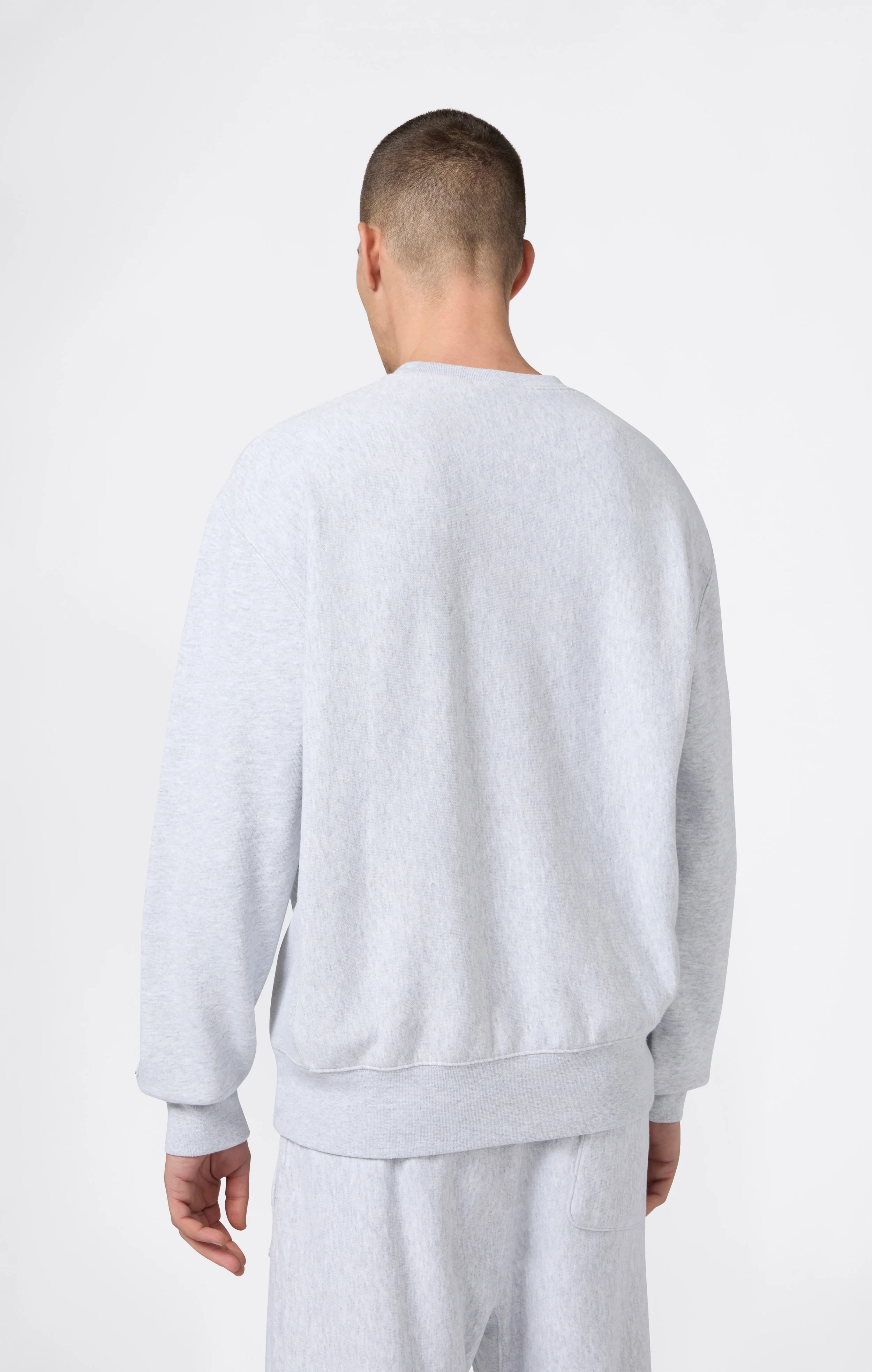 Men’s Lightweight Crewneck Sweatshirt Reverse Weave - Image 3