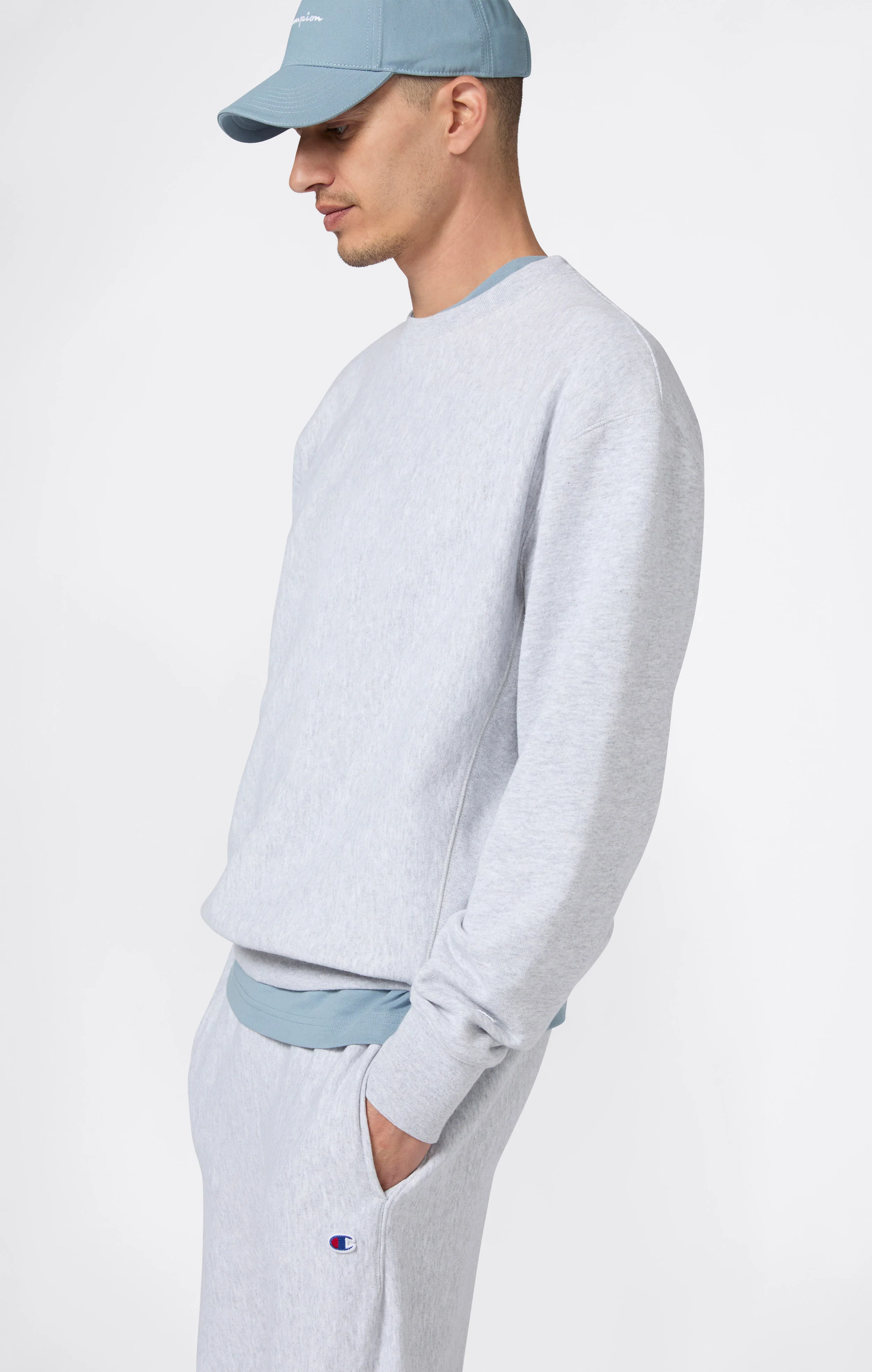 Men’s Lightweight Crewneck Sweatshirt Reverse Weave - Image 5