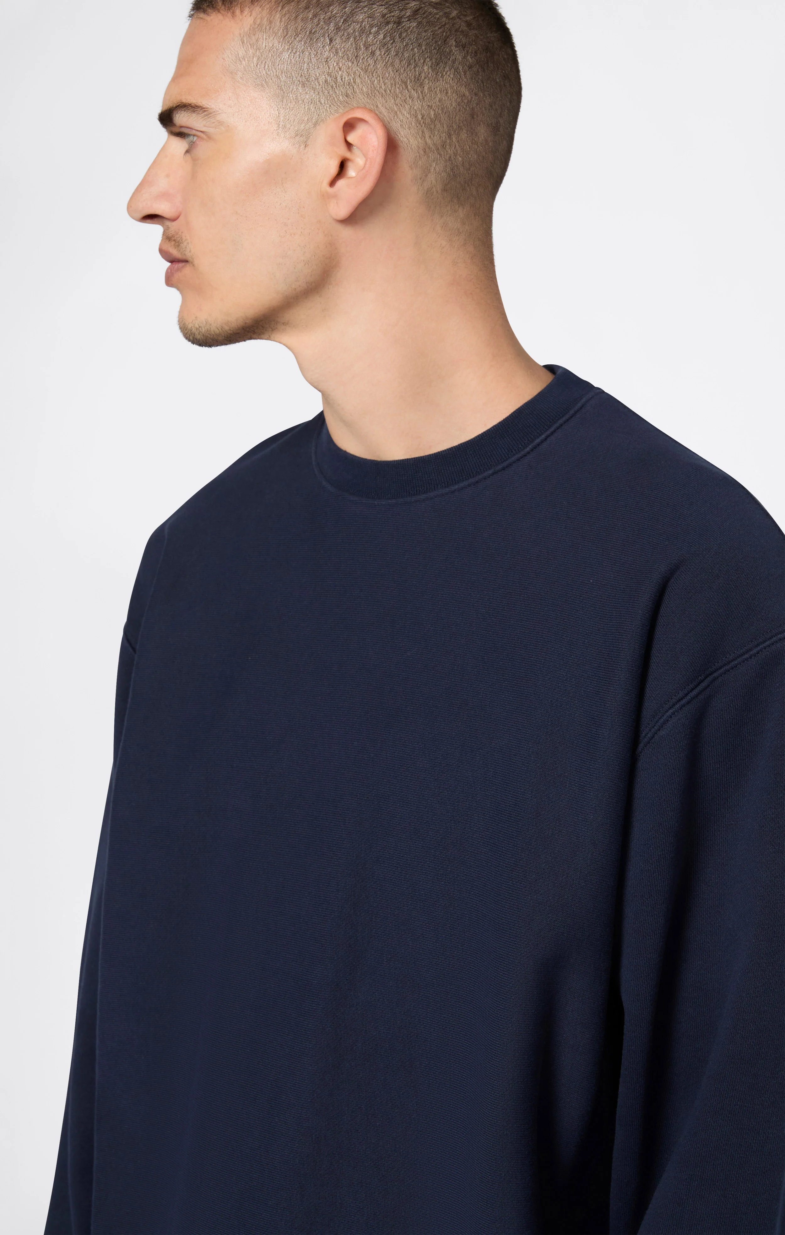 Men’s Lightweight Crewneck Sweatshirt Reverse Weave - Image 5