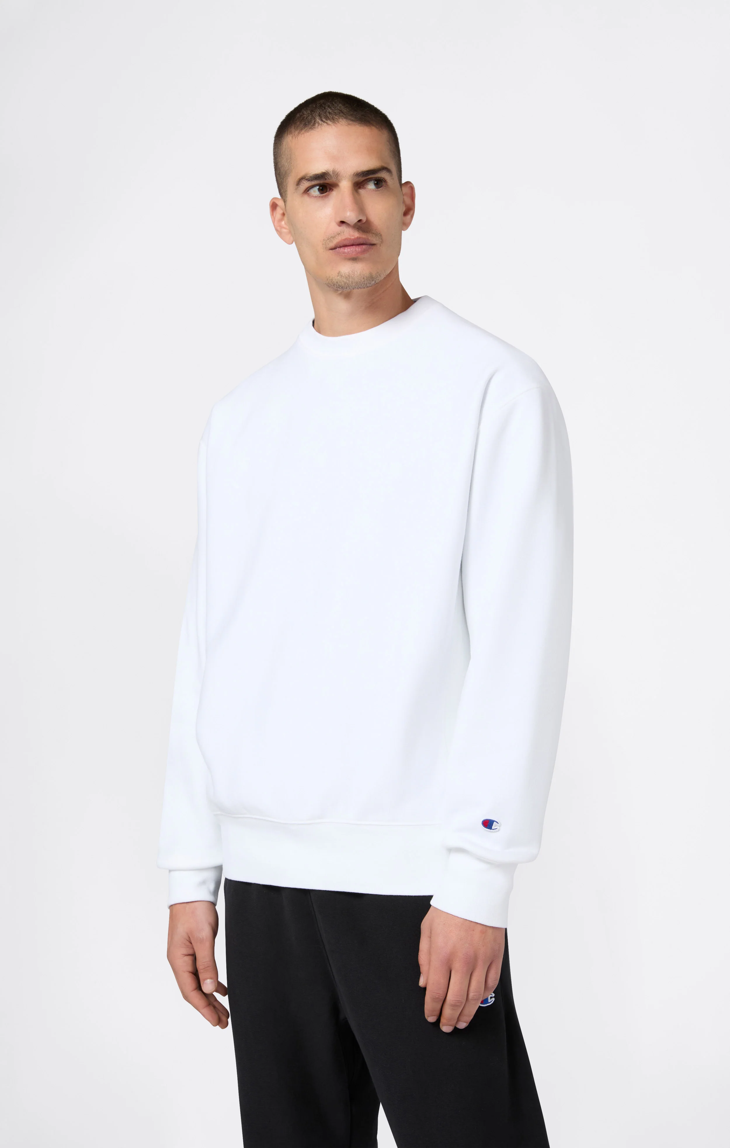 Men’s Lightweight Crewneck Sweatshirt Reverse Weave - Image 3
