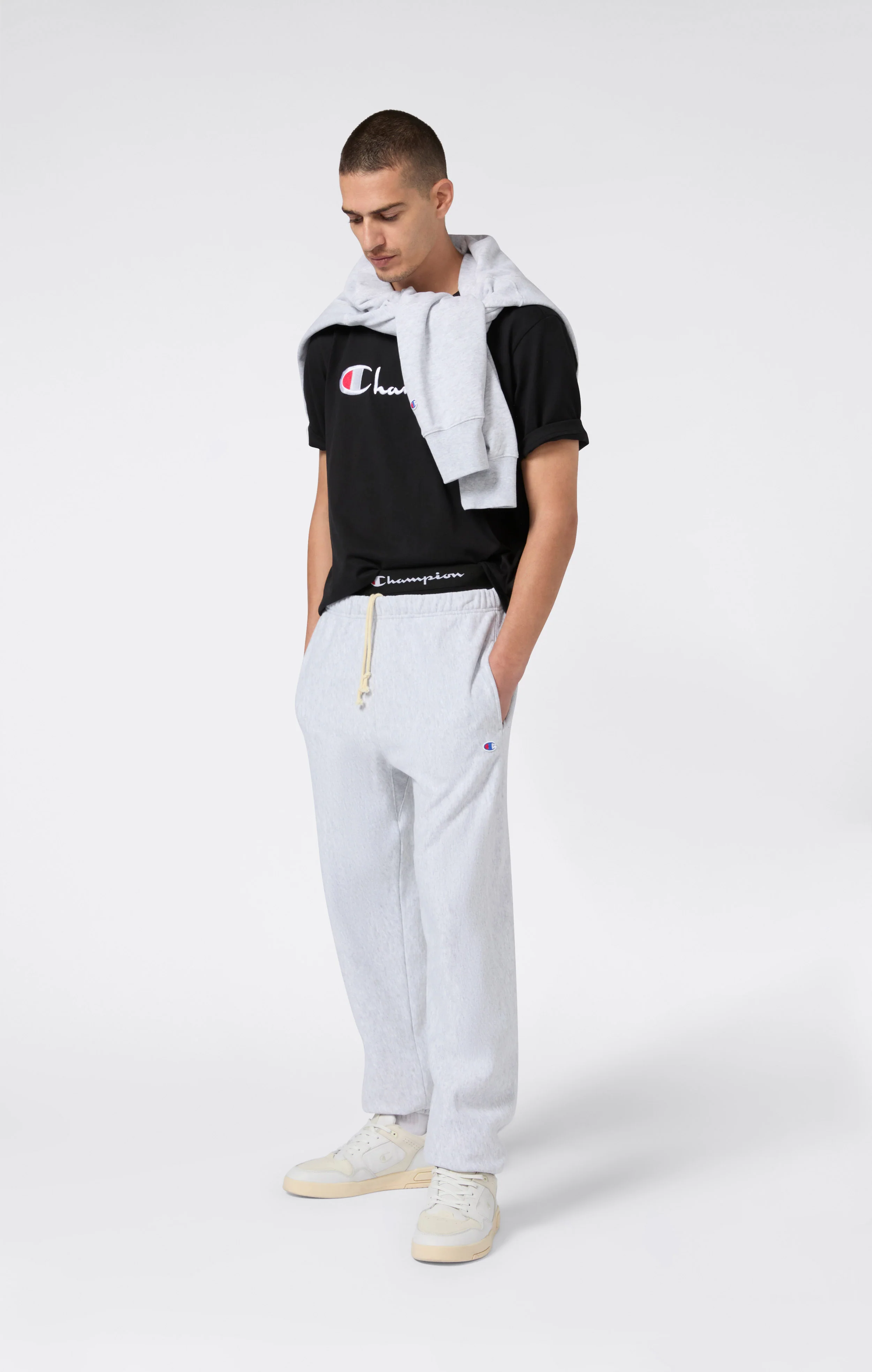 Men’s Lightweight Jogger Pants with Elastic Cuff Reverse Weave - Image 5