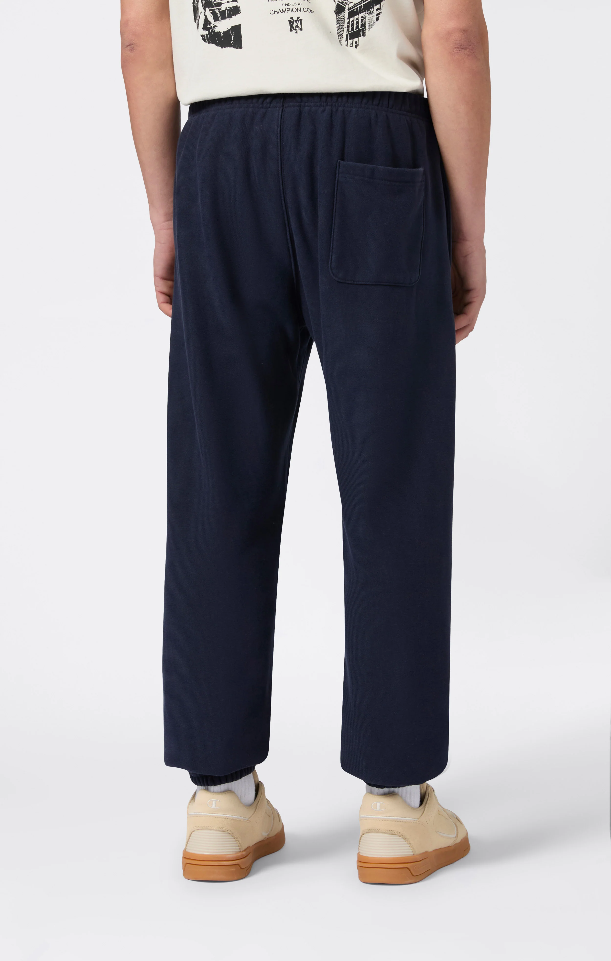 Men’s Lightweight Jogger Pants with Elastic Cuff Reverse Weave - Image 4