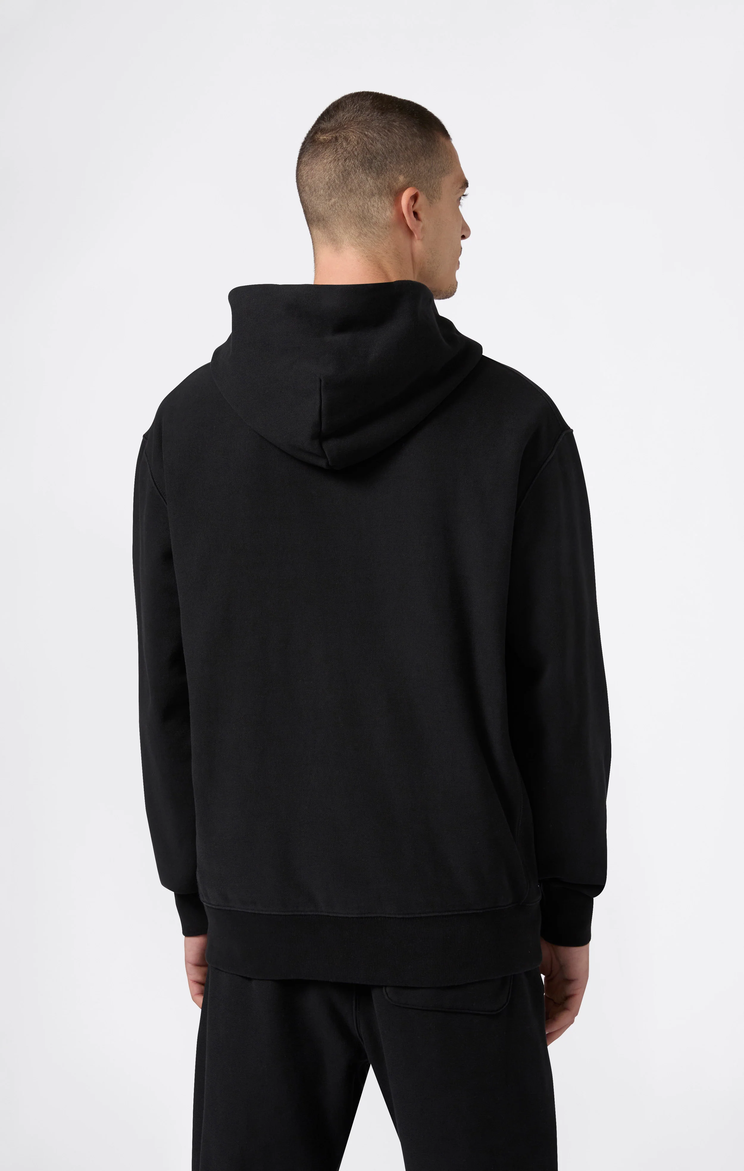 Men’s Lightweight Hooded Sweatshirt Reverse Weave - Image 3
