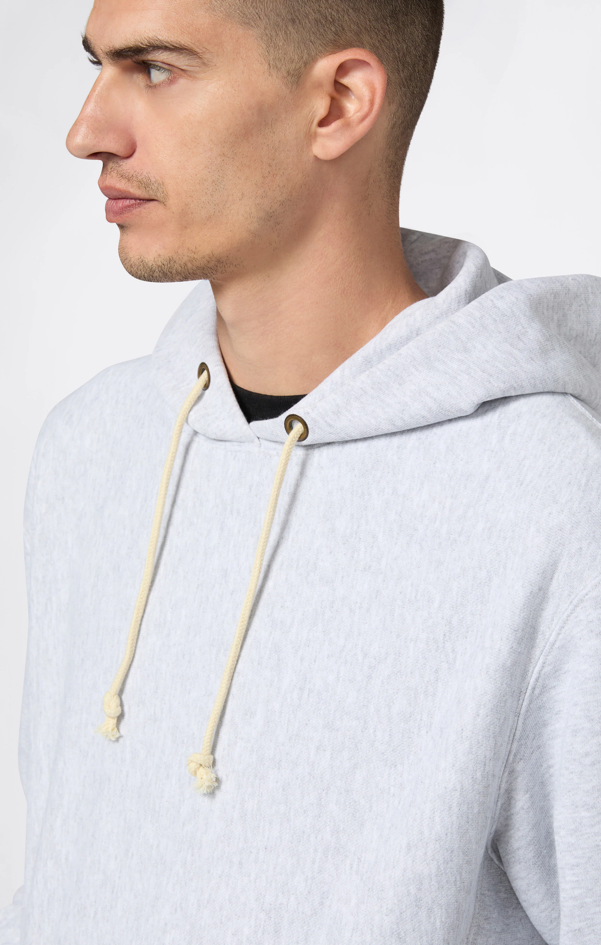 Men’s Lightweight Hooded Sweatshirt Reverse Weave - Image 4