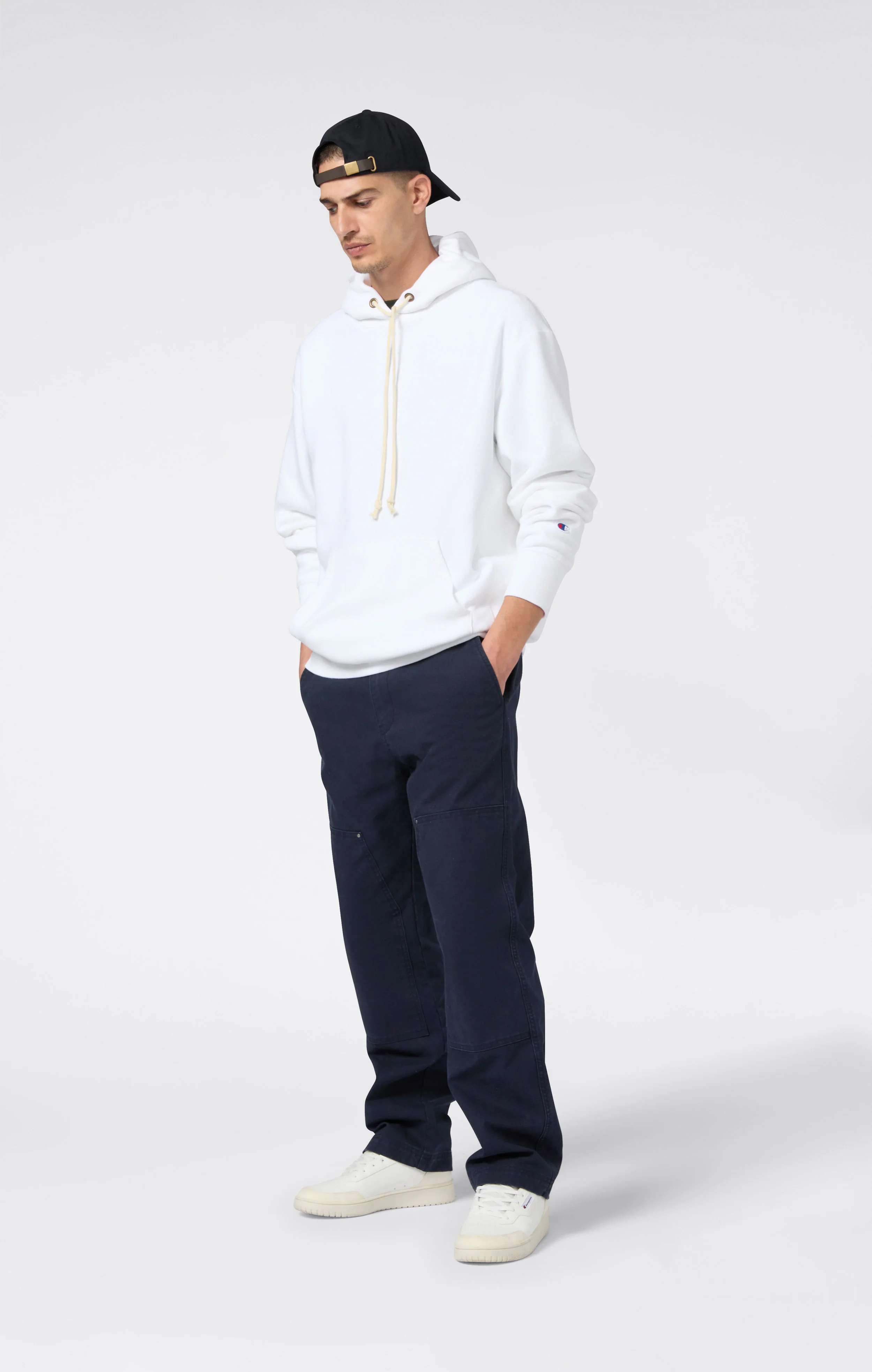 Men’s Lightweight Hooded Sweatshirt Reverse Weave - Image 3