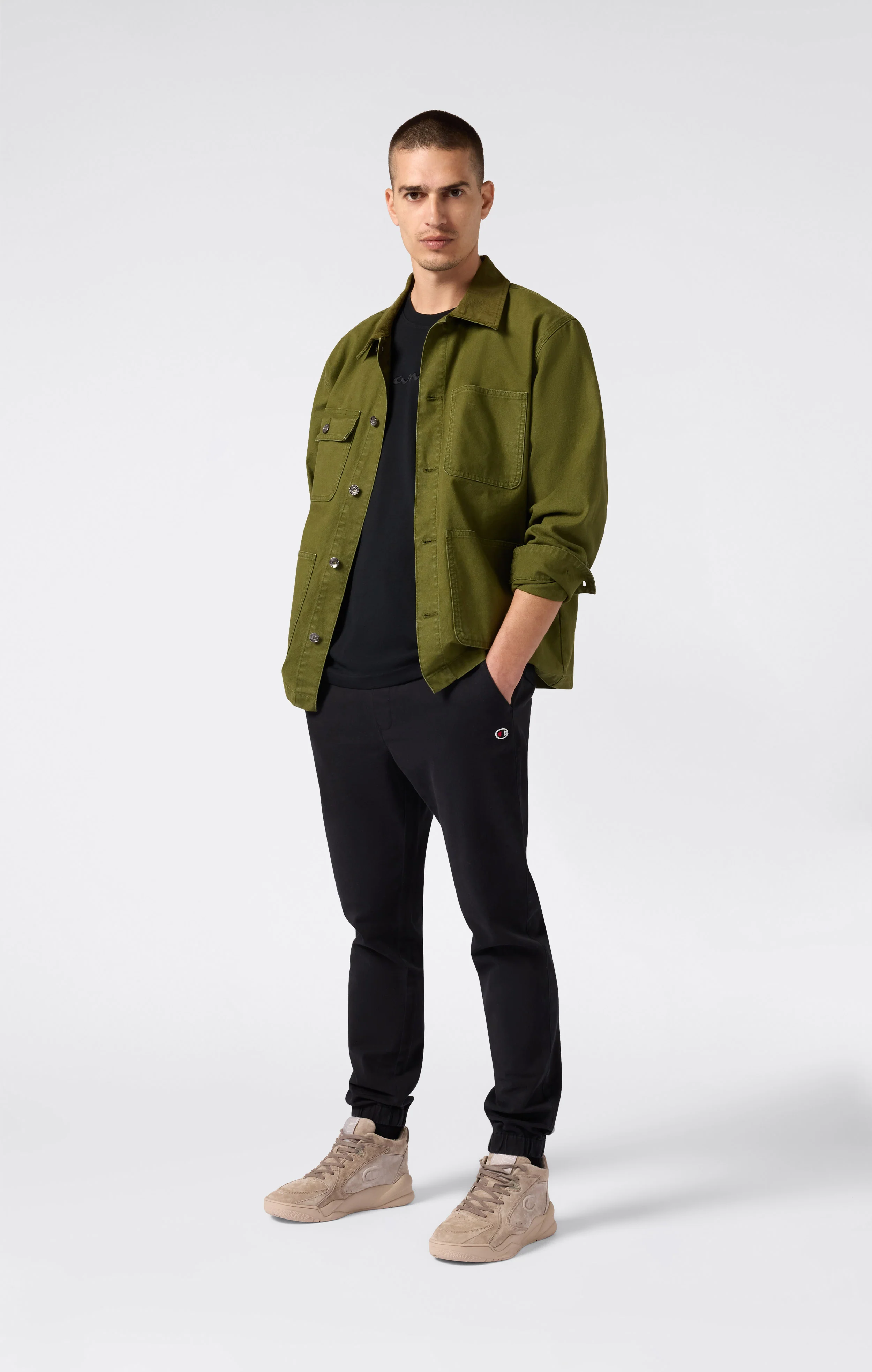 Men’s T-Shirt with Big Embroidery Logo Icons - Image 5