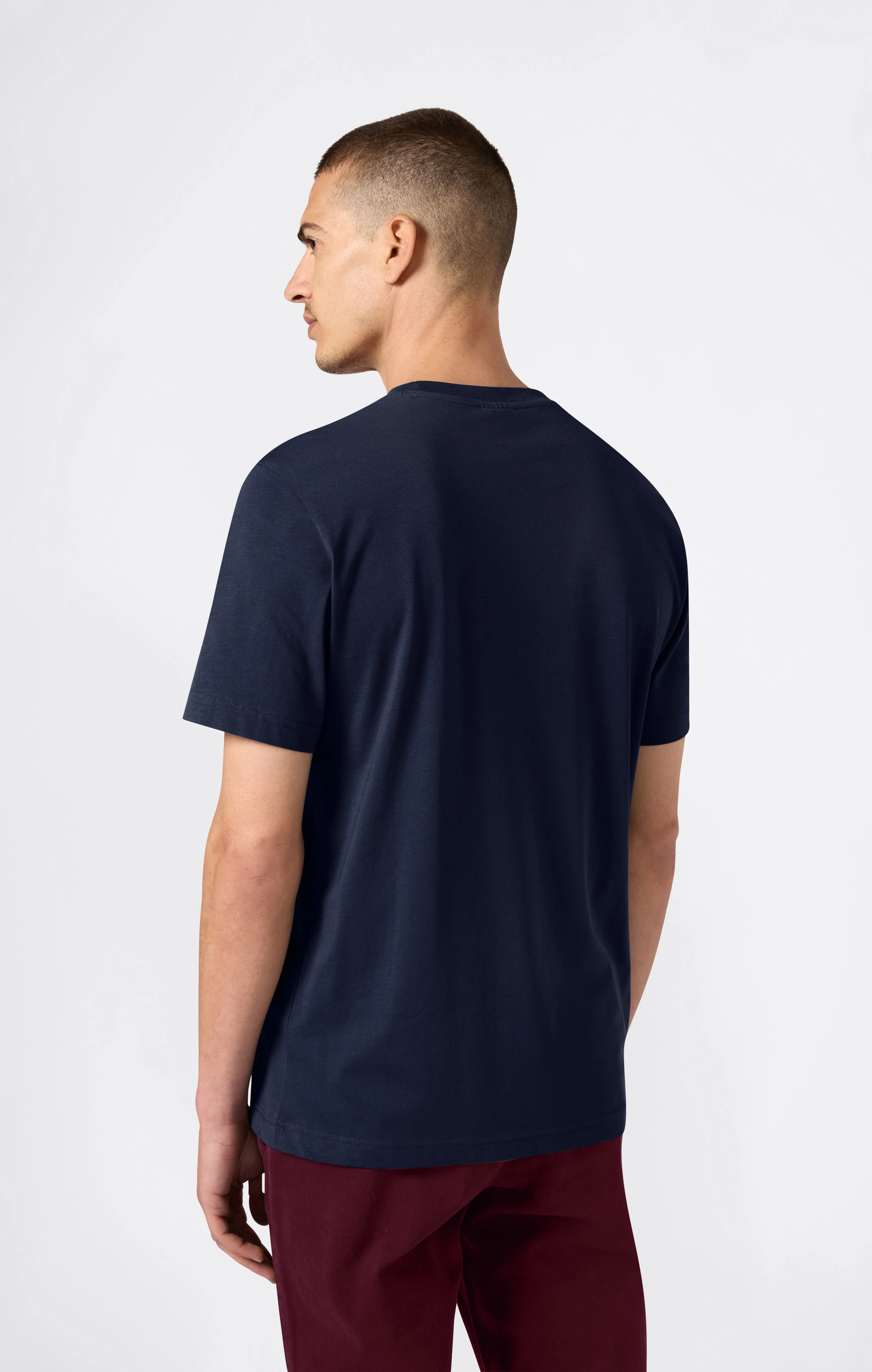 Men’s T-Shirt with Big Embroidery Logo Icons - Image 5